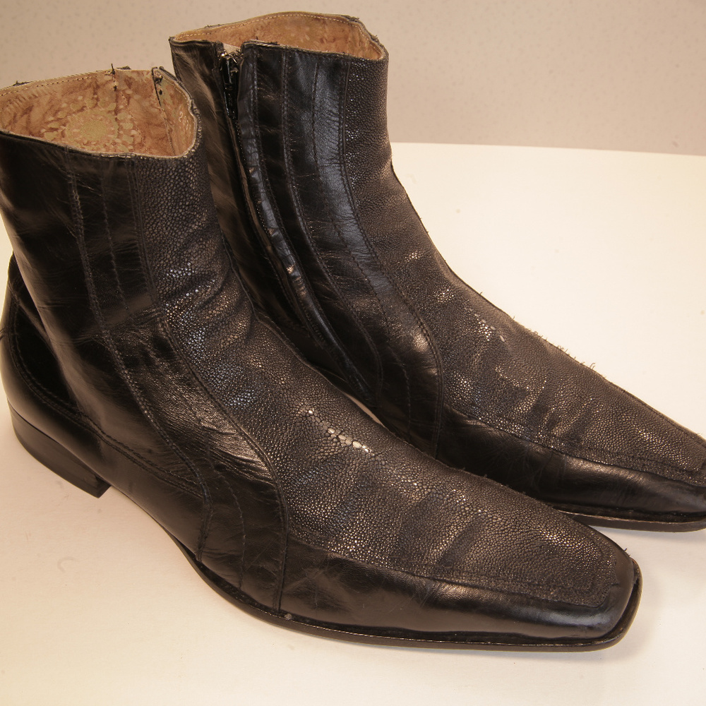 Bagatto Sz 44 Leather and Rayskin Boots